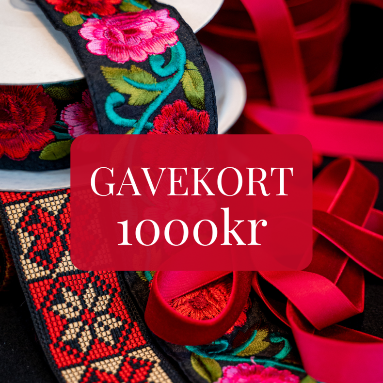 Gavekort 1000kr 