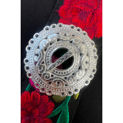 Brosje til bunad og festdrakt - Astrid - Blank