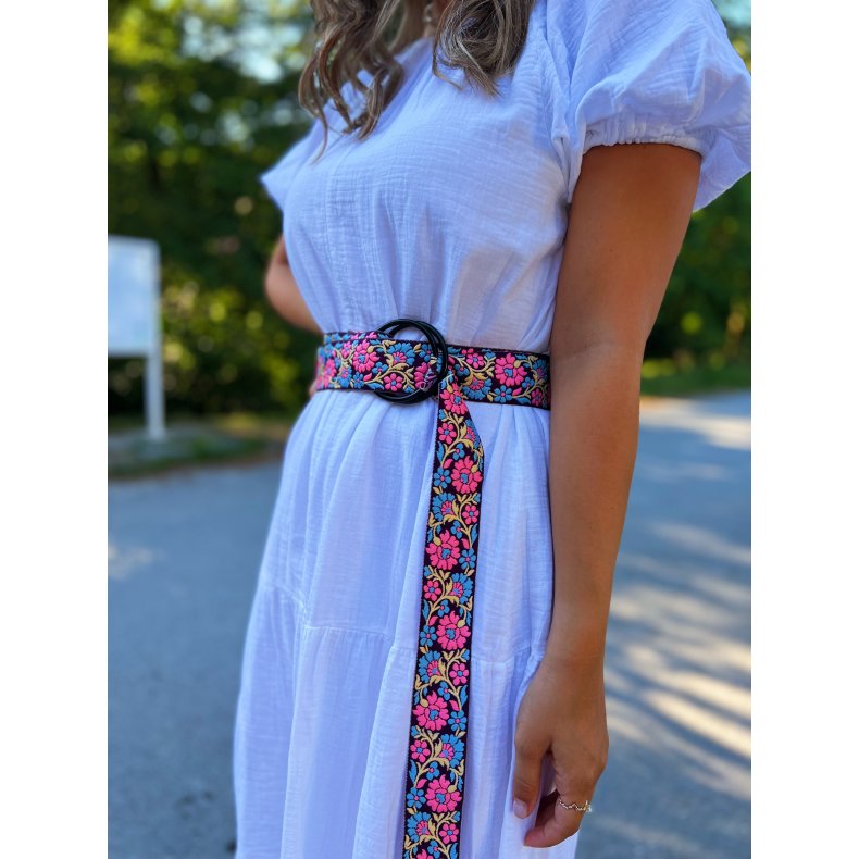 DIY Beltepakke Geranium ink ringer til beltespenne