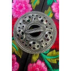 Brosje til bunad og festdrakt - Konstanse - Oksidert