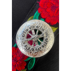 Brosje til bunad og festdrakt - Solveig - Blank