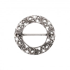 Beltespenne rund liten oksidert 54mm